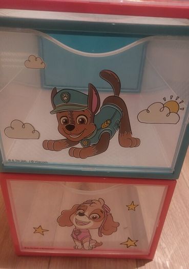 Paw Patrol Stackable Storage Boxes