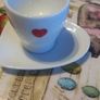 egg cup and saucer newbridge with hearts Image 6