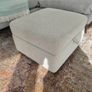 Grey storage footstool for sale Image 2