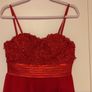 Red debs dress short/long Image 2