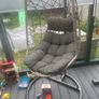 Gray Hanging Egg Chair Image 2