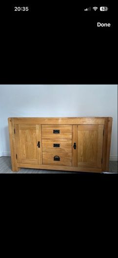 Solid oak sideboard