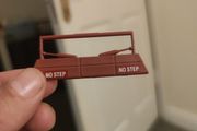 G I Joe ARAH vintage piece/part Cobra Hydro Sled Fin Bar