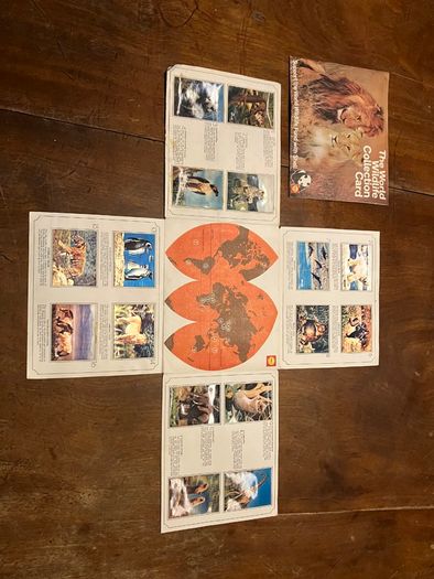 Vintage Shell WWF Shell Wild Animal Cards