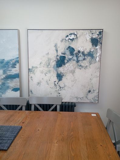 Extra large canvas paintings (pair)