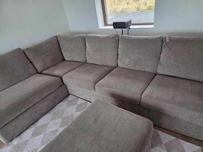Beige Corner Couch