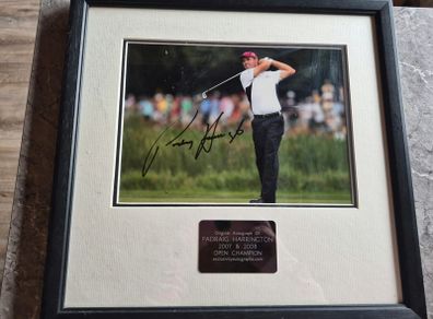photo signed by padraig harrington
