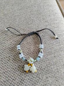 Adjustable Jadeite handmade bird charm bracelet in very good condition with no issues FREE STANDARD POSTAGE INCLUDED