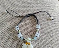 Adjustable Jadeite handmade bird charm bracelet in very good condition with no issues FREE STANDARD POSTAGE INCLUDED