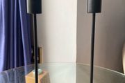 Candle Holder x 2 Black
