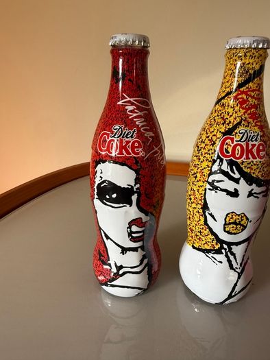Rare unopened Patricia Field Diet Coke bottles