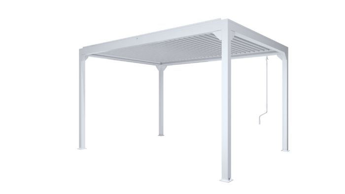 Pergolux Modern Pergola White 3x3x2.4m