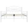 Bed Frame White Metal 120x200 cm Image 4