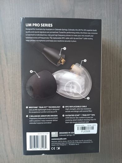 Westone UM Pro 30 Professional In - Ear Monitors