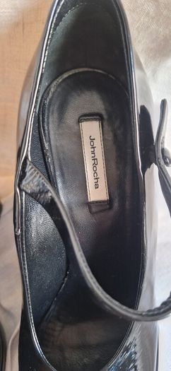 John Rocha Black Patent Shoes