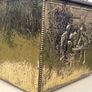Vintage brass fireplace box Image 2
