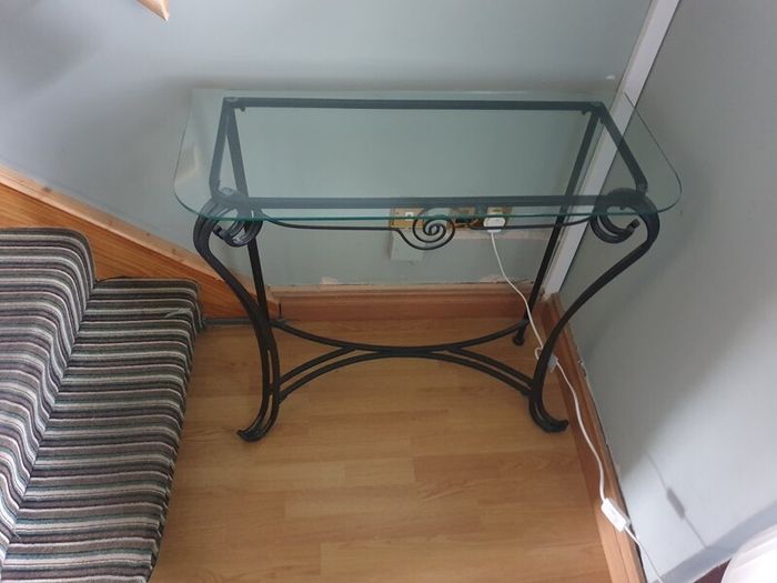 Matching hall table and mirror