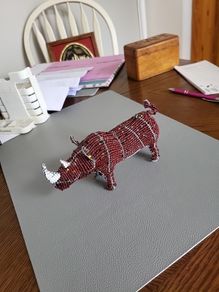 Arts and crafts rhino