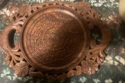 Hand craved tray free postage