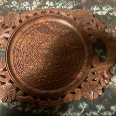 Hand craved tray free postage