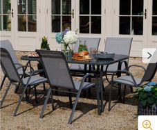 Garden Dining Table & 6 chairs