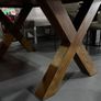 Chestnut Oak Dining Table, Like New Image 6