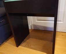 Dark wood solid desk