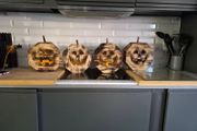 handmade rustic Halloween lanterns