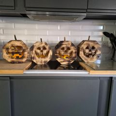 handmade rustic Halloween lanterns
