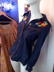 Incredible Denim Vintage 70s Shirt Jacket
