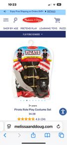 Melissa & Doug Pirate Costume