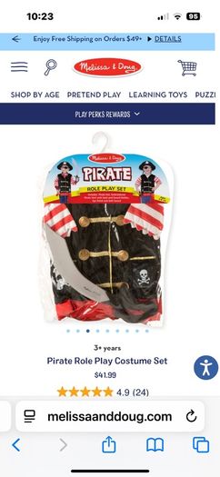 Melissa & Doug Pirate Costume