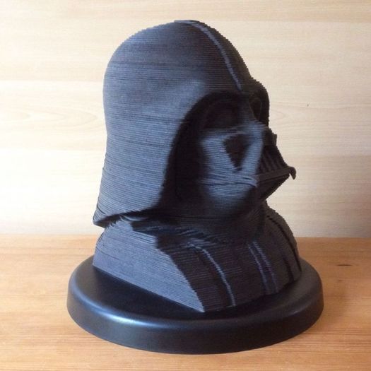 Star Wars Darth Vader 3D card sculpture