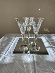 Waterford Crystal Champagne glasses x3