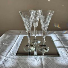 Waterford Crystal Champagne glasses x3