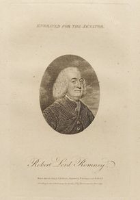 Robert Lord Romney 1791 Engraving