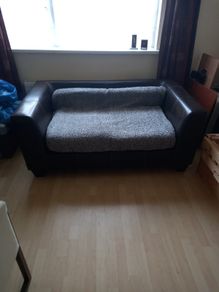 2 seater leather couch