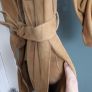 Camel suede safari style jacket Sz L (Fit 12-14UK) Image 6