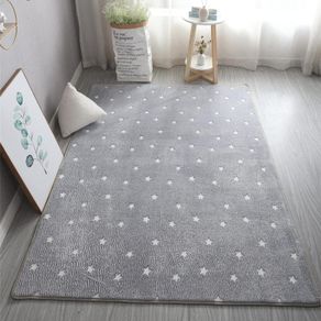 Rug Glow in The Dark Large Soft Rug for Bedroom Living Room Washable Carpet Home Decor Little Gray Star 120x60cm (FREE POSTAGE)