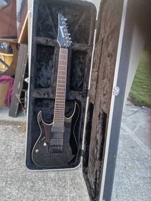 Left Handed 7 String  Ibanez RGIR27FE fitted with floyd rose and emgs