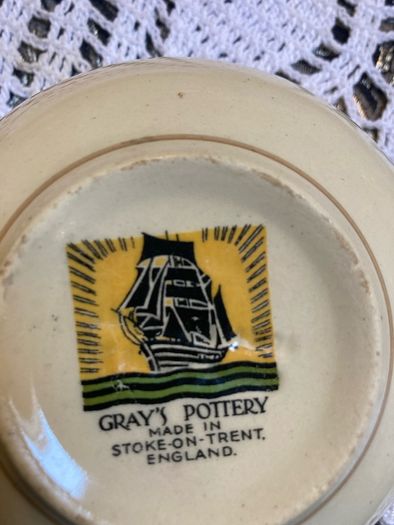 Vintage Gray's pottery dinner set
