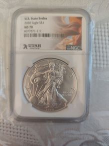 2020 MS70 NGC American silver eagle 1oz coin