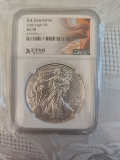 2020 MS70 NGC American silver eagle 1oz coin
