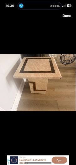 Marble coffee table