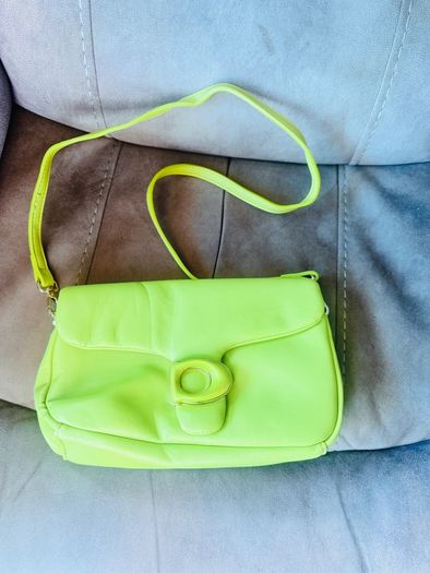 Chrisbella lime green crossbody bag