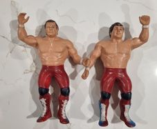 British Bulldogs Dynamite Kid Davey Boy WWF 1986 LJN Titan Sports 8" Wrestling