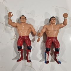 British Bulldogs Dynamite Kid Davey Boy WWF 1986 LJN Titan Sports 8" Wrestling