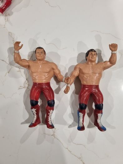 British Bulldogs Dynamite Kid Davey Boy WWF 1986 LJN Titan Sports 8" Wrestling