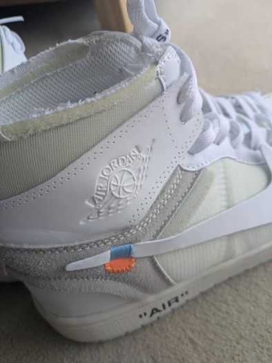 White jordans size 10 UK Nike
