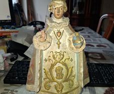 Beautiful Very Large Old Child of Prague Statue, 1 Foot tall likely produced in Ireland during the early 20th century